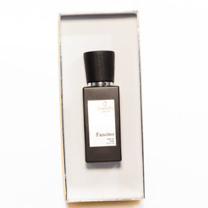 Cheron Fascino Perfume | black bottle box opened
