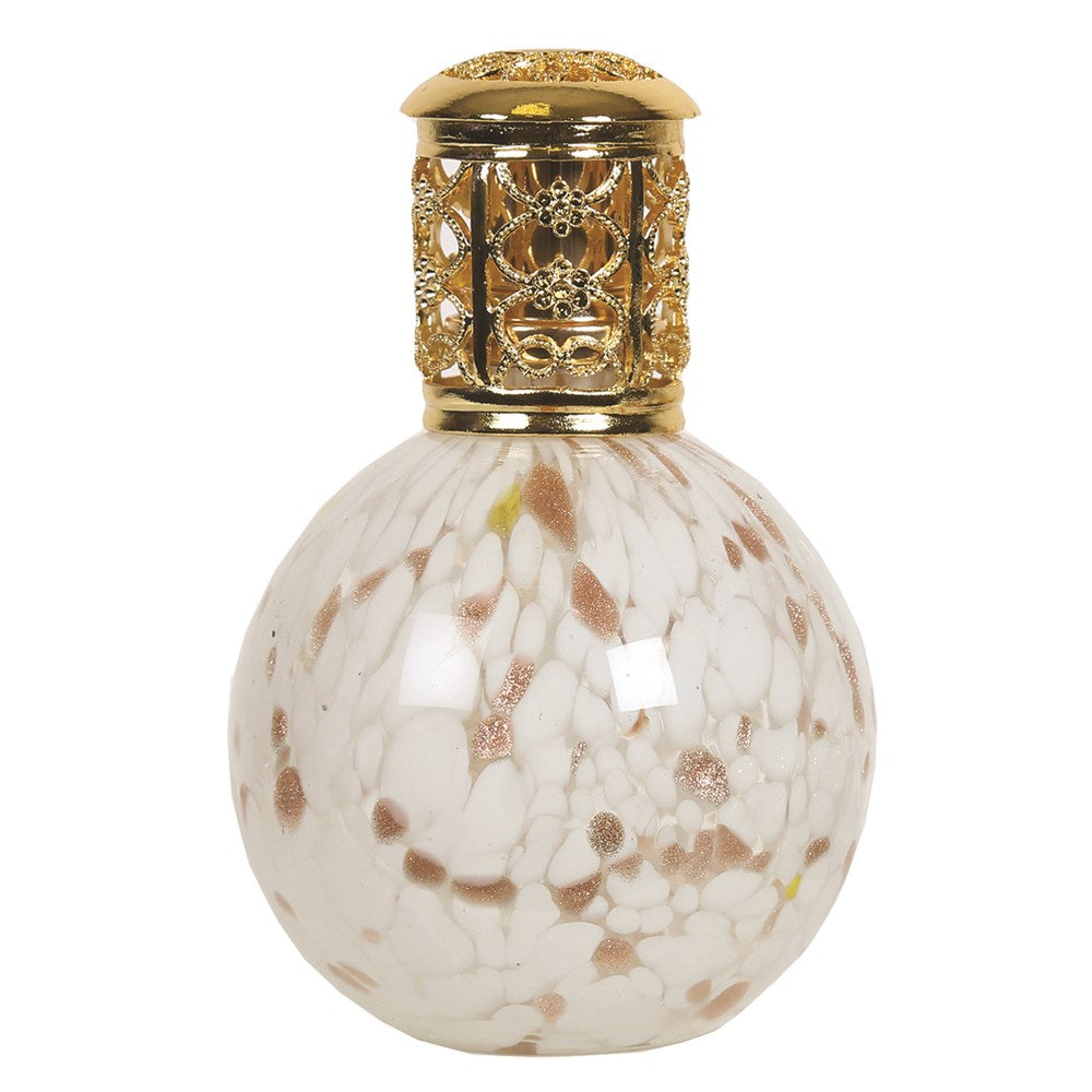 White and Gold Fragrance Lamp- Large - Perfume shop